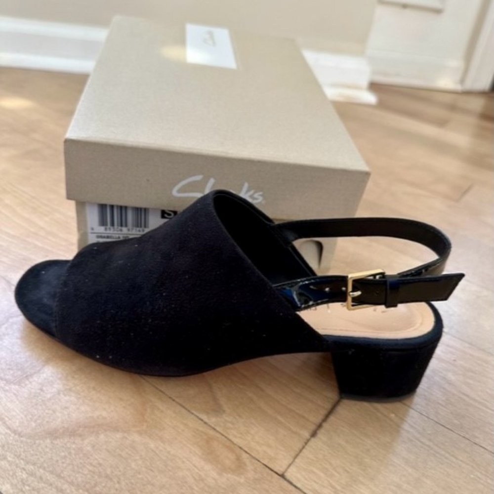 Clarks New In Box Slingback Block Heel Sandal Ora… - image 7